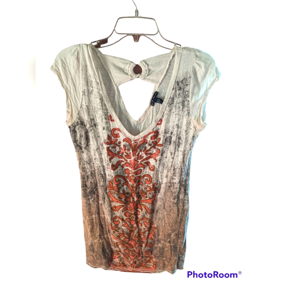 Women's XL Fang tank top with intricate design